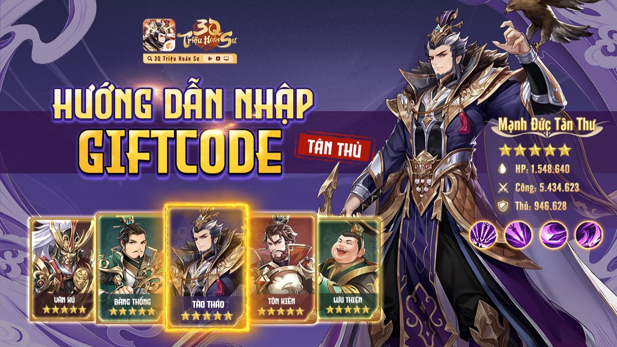 Tổng hợp code 3Q Triệu Hoán Sư mới nhất 2025, cách nhập